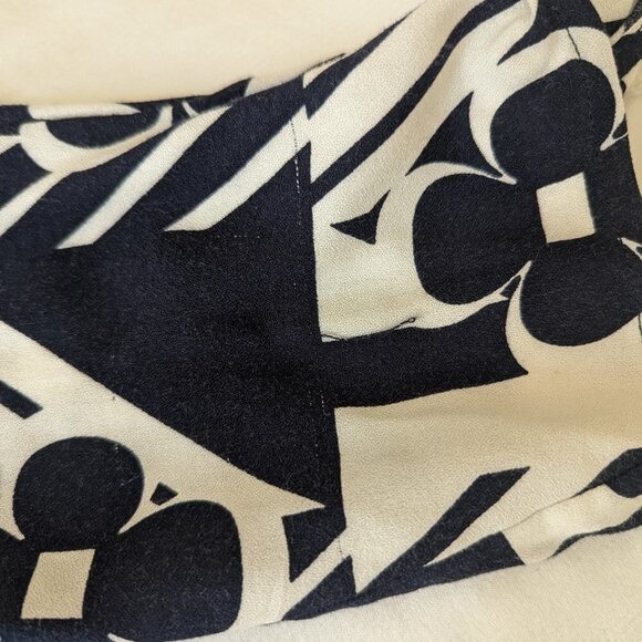 Crown & Ivy Petite 6 shift mini dress black white floral mod - Picture 12 of 13